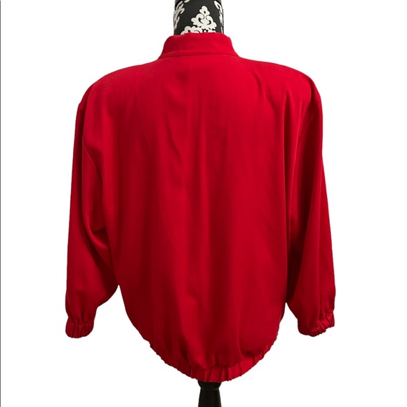 Vintage Red Zip Up Jacket - Picture 2 of 6
